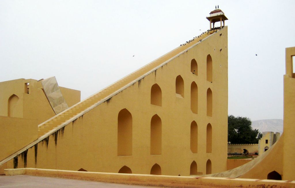 The solar observatory was completed in 1734. This has to be the biggest sundial in the world.